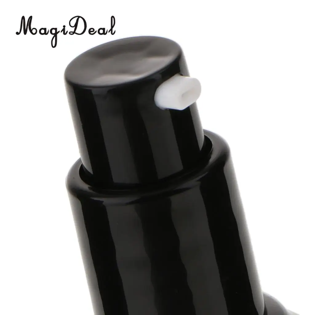 55ml/100ml Purple Glass Travel Empty Bottle with Black Treatment/Lotion Pump for Aromatherapy Lotions Beauty Gels Serums