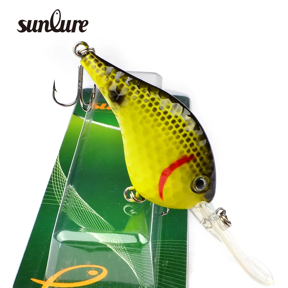 1PC SUNLURE Design Golf Ball Dimple Crank lures 8 Color Fishaing Lures