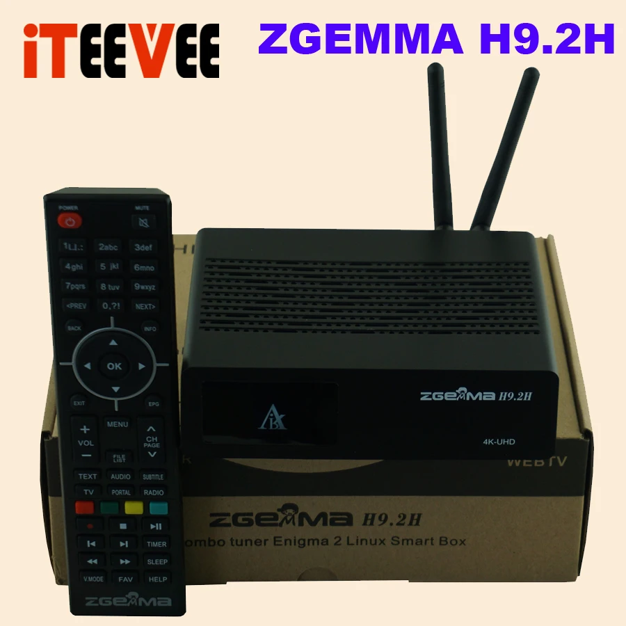 4 K спутниковый ТВ приемник Engima2 zgemma h9.2h DVB-S2X+ DVB-T2/C тюнер muli-stream iptv stalker bulit в wifi 2 шт./партия