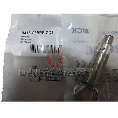 

DHL/EMS 2 LOTS SICK IM18-08BPP-ZC1 CYLINDRICAL THREADED INDUCTIVE PROXIMITY SWITCH SENSOR NEW