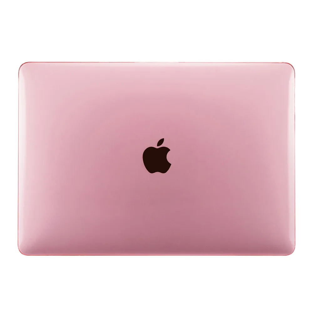 Кристальный Жесткий Чехол для ноутбука Macbook pro Air retina 11 12 13 15 с сенсорной панелью для MacBook New Air 13 A1932 чехол EGYAL - Цвет: Pink