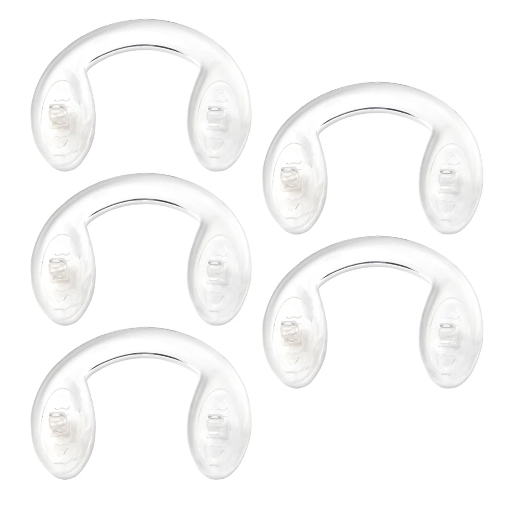 

5Pcs Eyeglass Nose Pads Anti-Slip Silicone U-shape Soft Useful Bazoo Holds for Students Adults Children Kids
