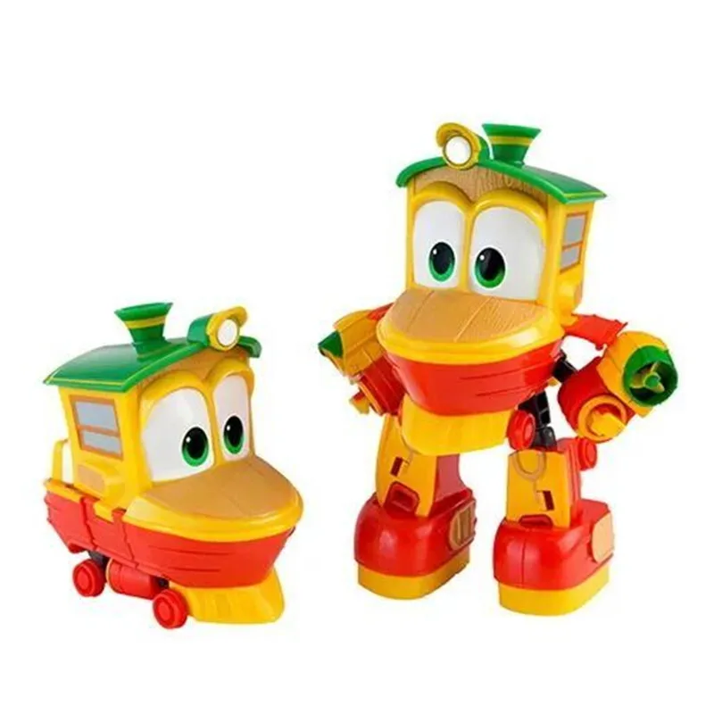 SALE NEW hot 4pcs/set 8cm Robot Trains Transformation Kay Alf Dynamic