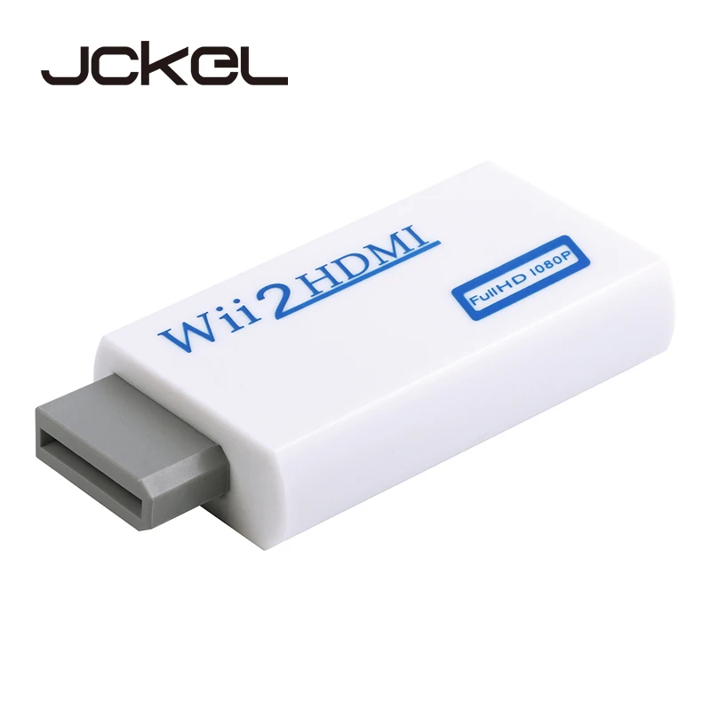 

JCKEL 1080P Wii to HDMI Adapter Upscale HD Converter Cable with 3.5mm Audio Wii2HDMI Wii 2 HDMI Switcher for HDTV Monitor