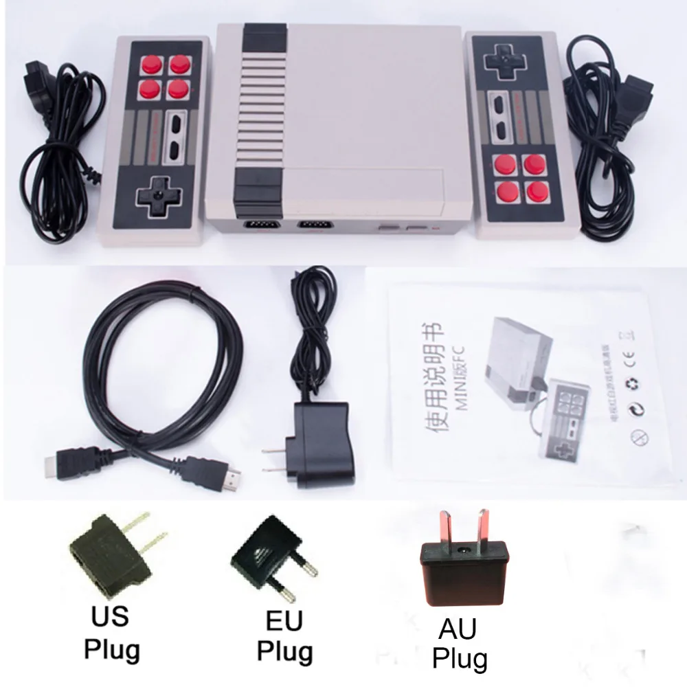 Прямая поставка HDMI/AV выход Мини ТВ ручной ретро Видео игровой консоли с классическими 500 игр встроенный для 4K ТВ PAL& NTSC