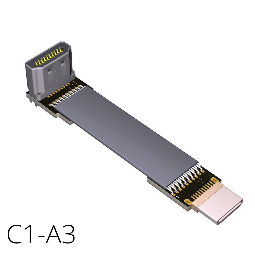 Mini-HDMI to HDMI Cable -10cm 20cm 30cm 50cm 1/2 /3 Feet 4Kx2K@60Hz hdmi Mini hdmi Micro Converter Cabo Up Down Right Left Angle