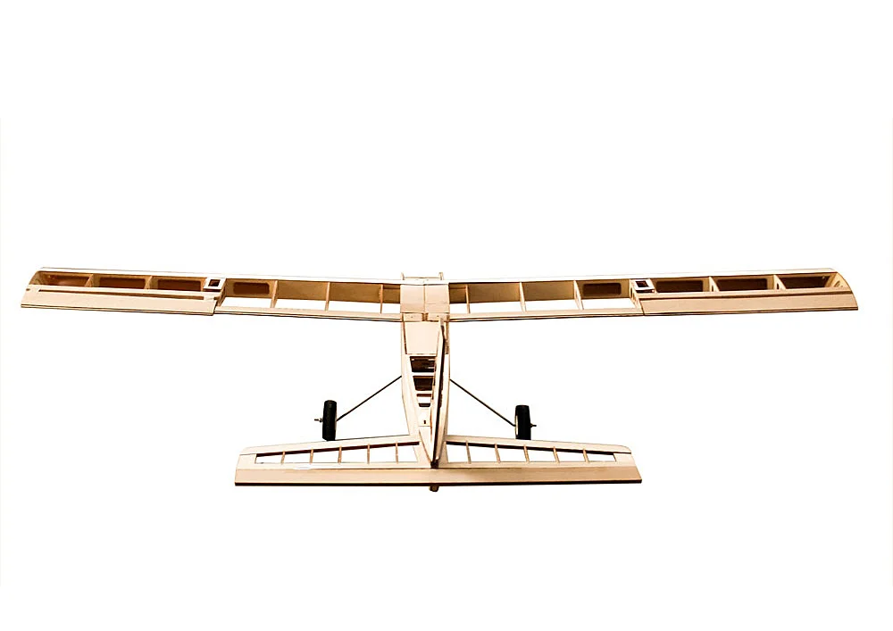 T4001 Balsa DIY Деревянные самолеты 1550 мм размах крыльев биплан радиоуправляемый