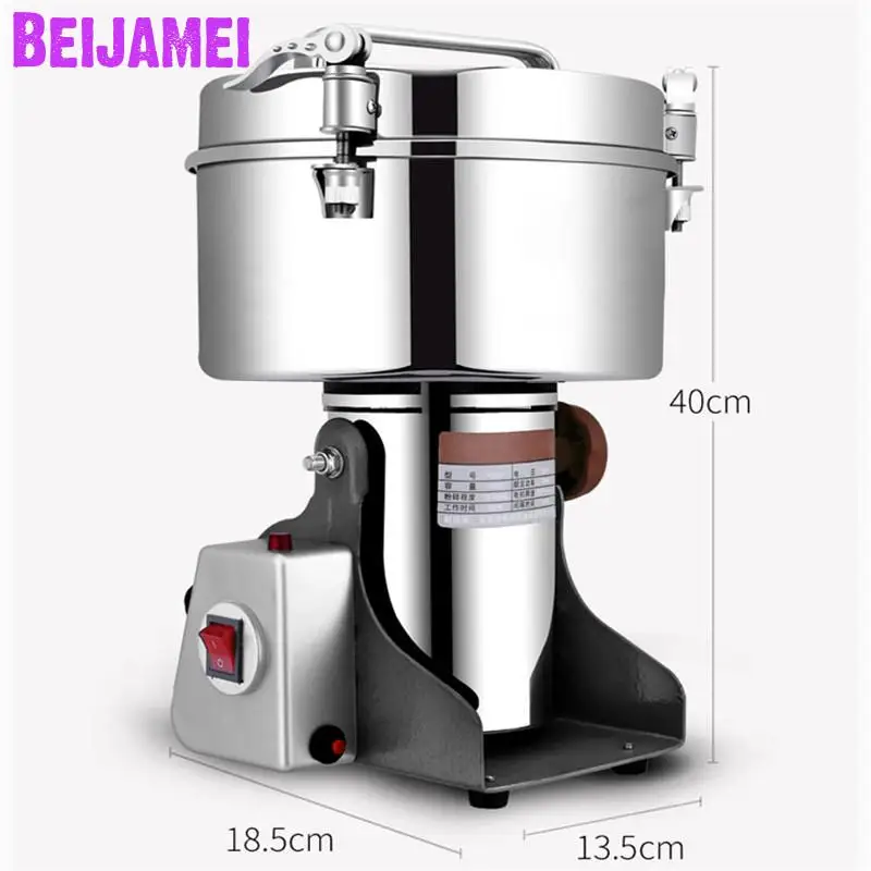 

High efficiency 4500g commercial Chinese medicine herb pulverizer grinder / industrial electric coffee grinding price