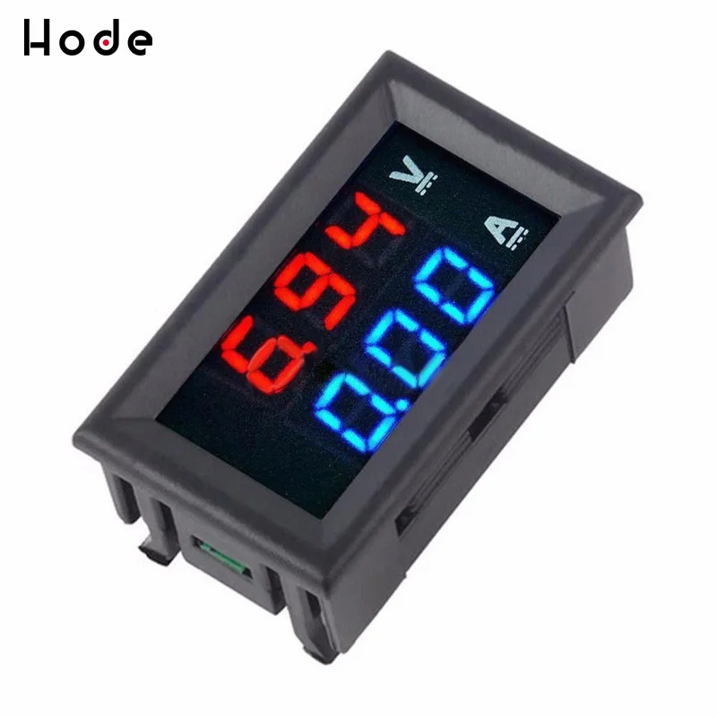 

0.36inch Mini Digital Voltmeter Ammeter DC 100V 10A Voltmeter Current Meter Tester Blue+Red Dual LED Display