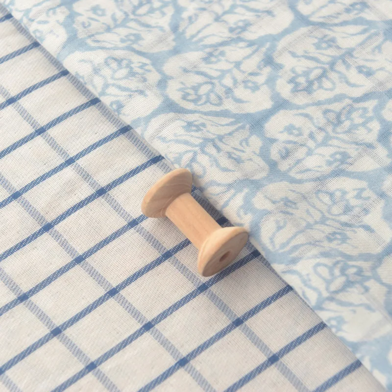 

Checked Double Faced Double Layer Cotton Yarn, Original Garment Shirt, Fabric.