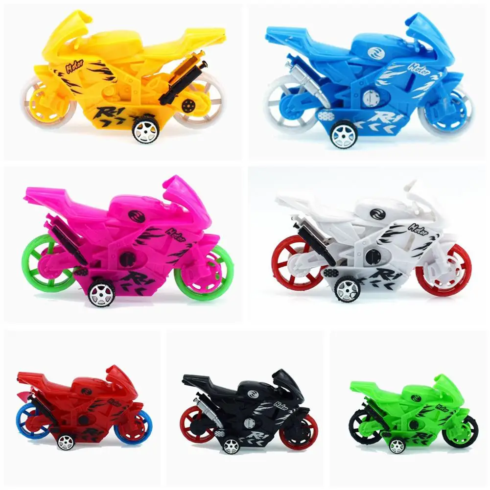 

10Pcs/Set Children Toy Car Kids Colorful Mini Pull Back Motorbike Modeling Toys School Prizes
