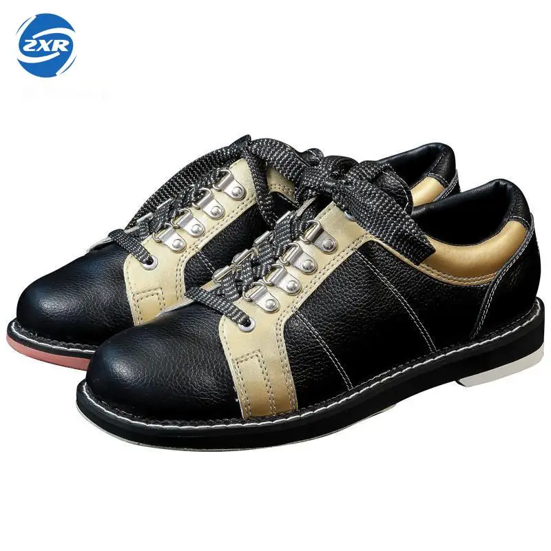 Full Leather Men Bowling Shoes Private men Skidproof Sole Professional
