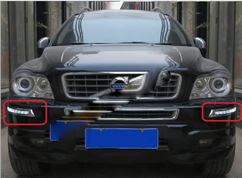 2007 ~ 2014 Автомобильный бампер головной светильник для Volvo XC90 Дневной автомобильные