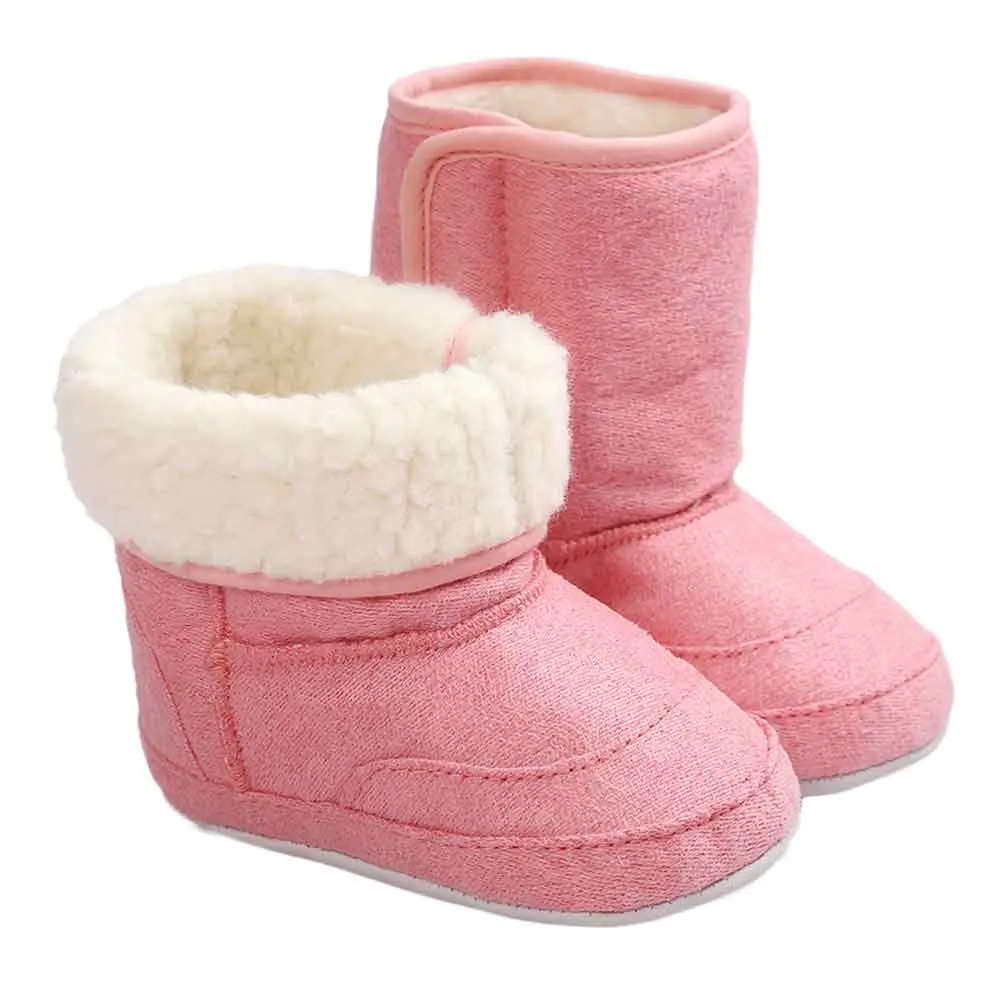 Зимняя Теплая обувь для маленьких мальчиков и девочек; детские зимние ботинки на мягкой подошве; мягкая обувь для малышей; кожаные ботинки для мальчиков;#3 - Цвет: 3