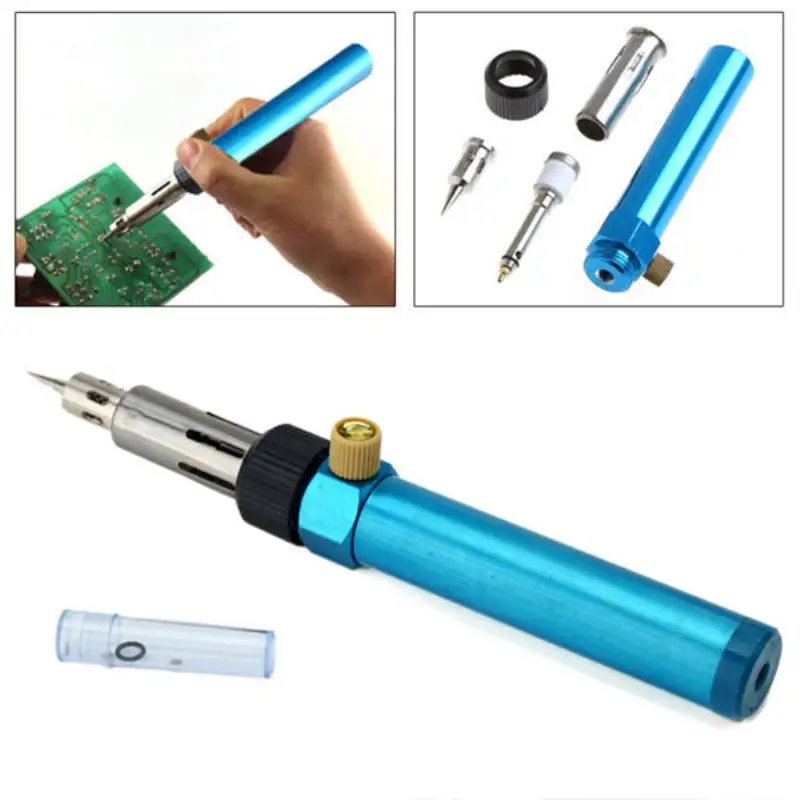 

Multi-function Soldering Iron Pen Mini Butane Gas Torch Cordless Solder Iron Pen Electric Welding Soldering Kit