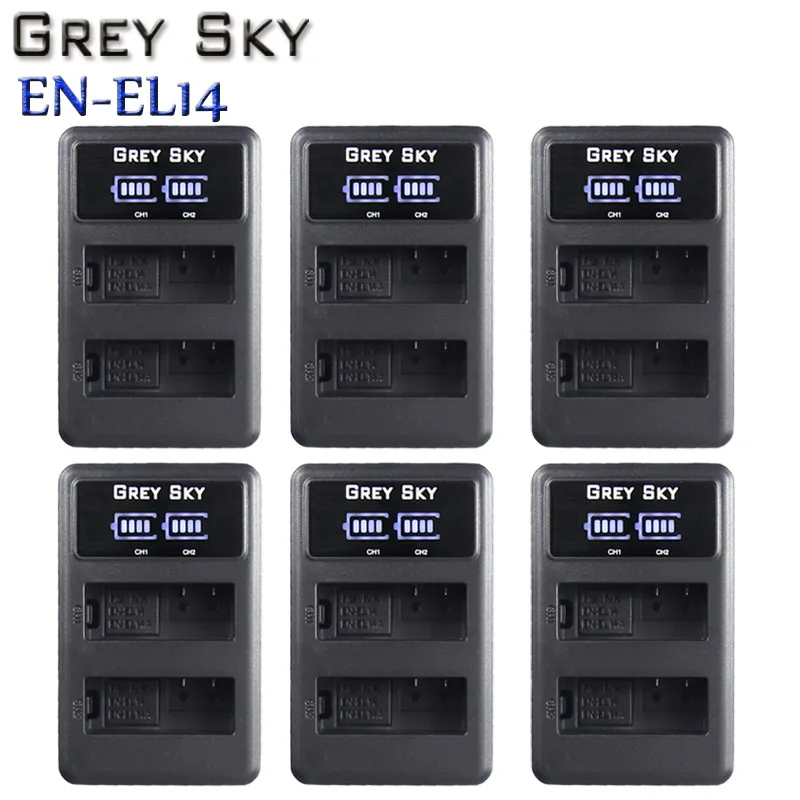 

EN-EL14 EN-EL14a ENEL14 EN EL14 EL14a LCD USB Dual or Single Charger for Nikon D3100 D3200 D3300 D5100 D5200 D5300 P7000
