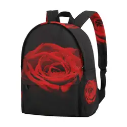 Unicreate Цветочный рюкзак красная роза Сумки для подростка Обувь для девочек Дорожные сумки Обувь для девочек 'молнии школа обучения детей