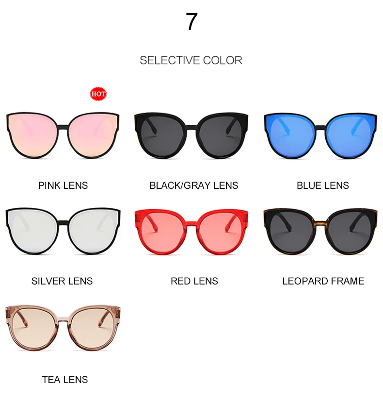 LS JOHN Vintage Sunglasses Women Cat Eye Sunglasses Sexy Summer Red Sun Glasses for Female Brand Designer Eyewear UV400