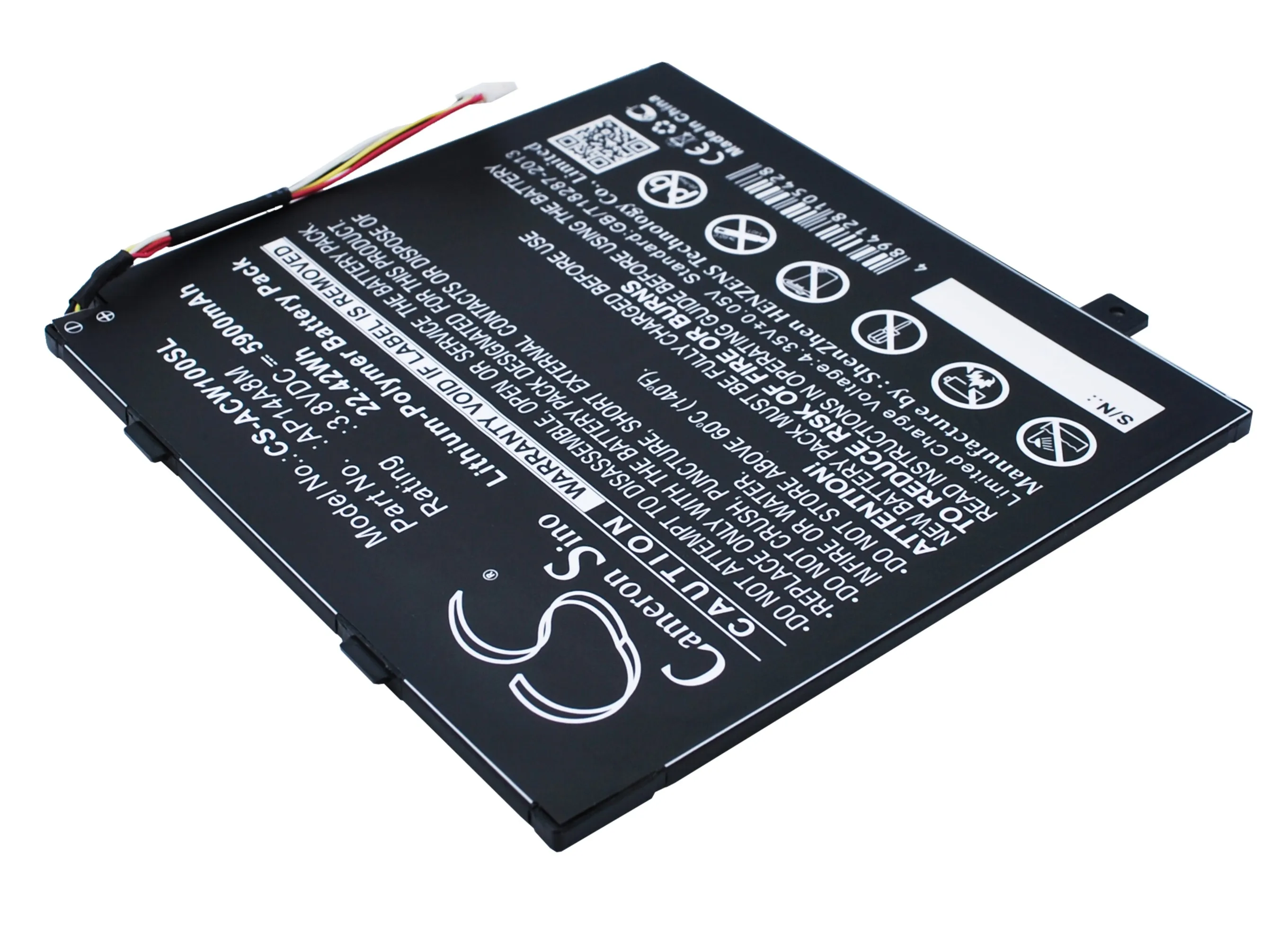 Аккумулятор Cameron Sino 5900 мАч AP14A4M AP14A8M для Acer Iconia 10 NTL4TET016 A3 A20FHD с аккумулятором на icono