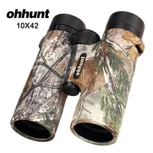 Ohhunt 10X42 бинокль охотничий прицел Водонепроницаемый Телескоп камуфляж высокой мощности армейский HD широкоугольный бинокль