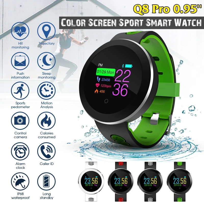 fitness tracker watch with blood pressure and heart rate