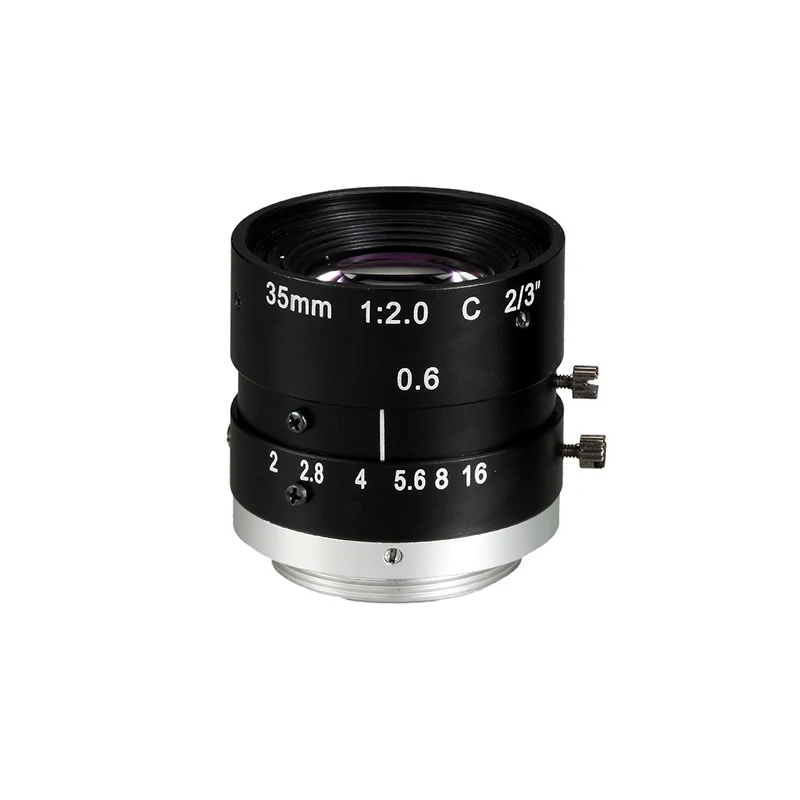 5 мегапикселей 2/3 &quotF1.6 16C 35 мм C крепление линзы машинного зрения для промышленной