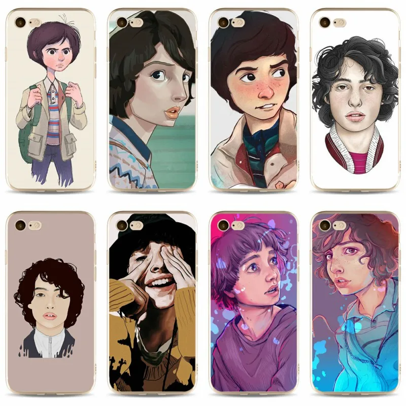 

Cartoon Finn Wolfhard Stranger Things Cover Soft Silicone TPU Phone Case For iPhone 5 5C 5S SE X 6 6S plus 7 7plus 8 8plus