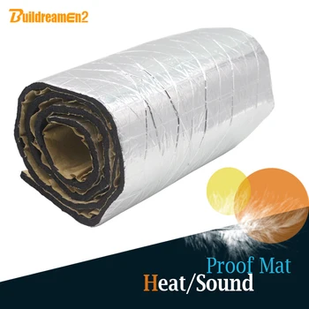 

Buildreamen2 1 Roll 8sqm 320" x 40" Car Turbo Door Trunk Ceiling Heat Shield Sound Noise Proof Insulation Mat Deadening Deadener