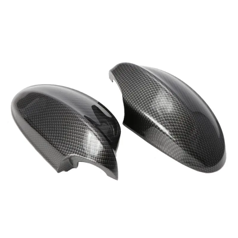 

2 Pcs Rearview Mirror Covers Side Mirror Cap Carbon Fiber Pattern ABS Shell For BMW E90/E91/330i/335i/2005-2008