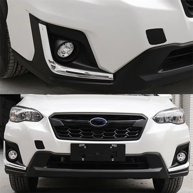 YAQUICKA-2Pcs-set-Car-Exterior-Front-Fog-Light-Lamp-Strips-Trim-Cover-Bezel-For-Subaru-XV (3)