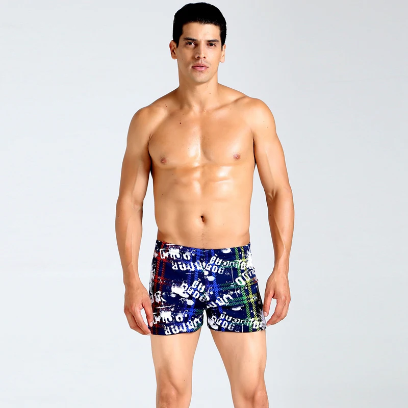 Patterned men's swimming trunks, new 2018 men's swimming trunks, quality men's swimming trunks