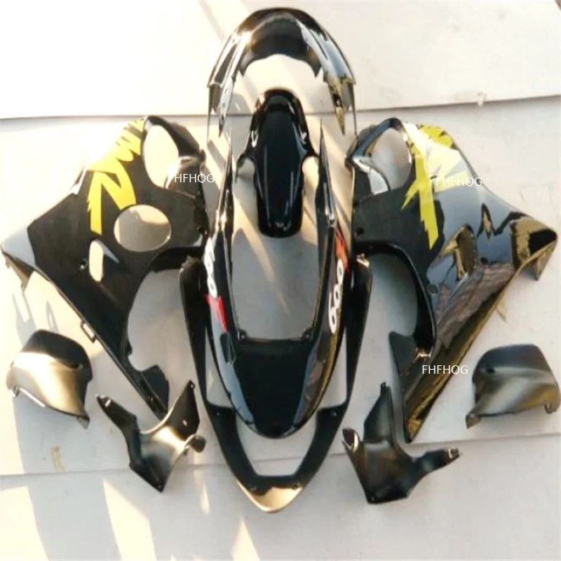 Высококачественные комплекты для HONDA CBR 600 F4 Обтекатели 1999 2000 CBR600 99 00 черный/желтый
