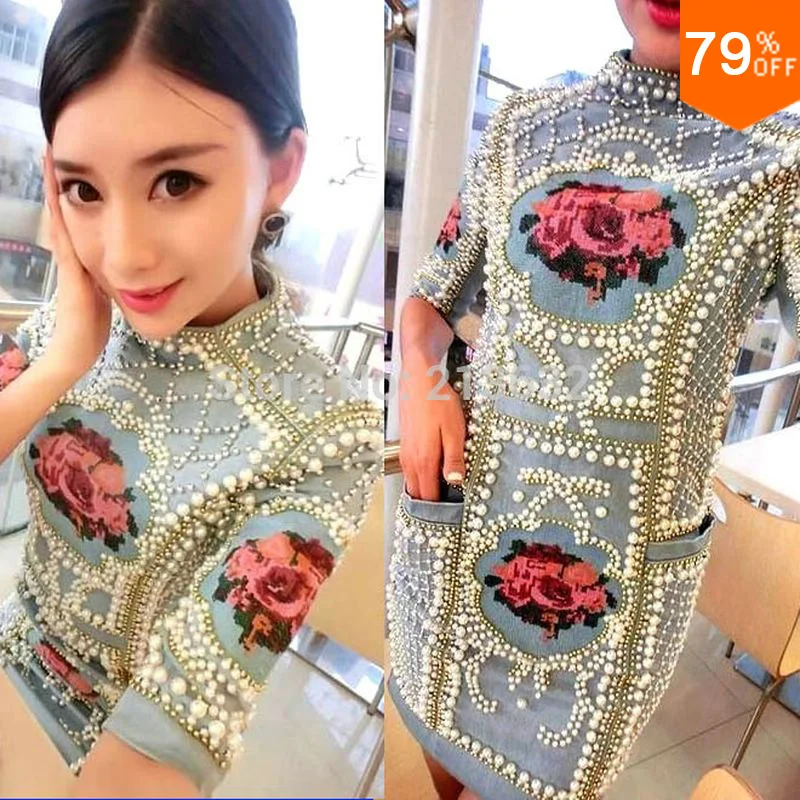 

Summer beads Cloth embroidery vs internet celebrity Bodycon Jewelry Cloth Embroidery lace dress expensive plus size lady Clothes