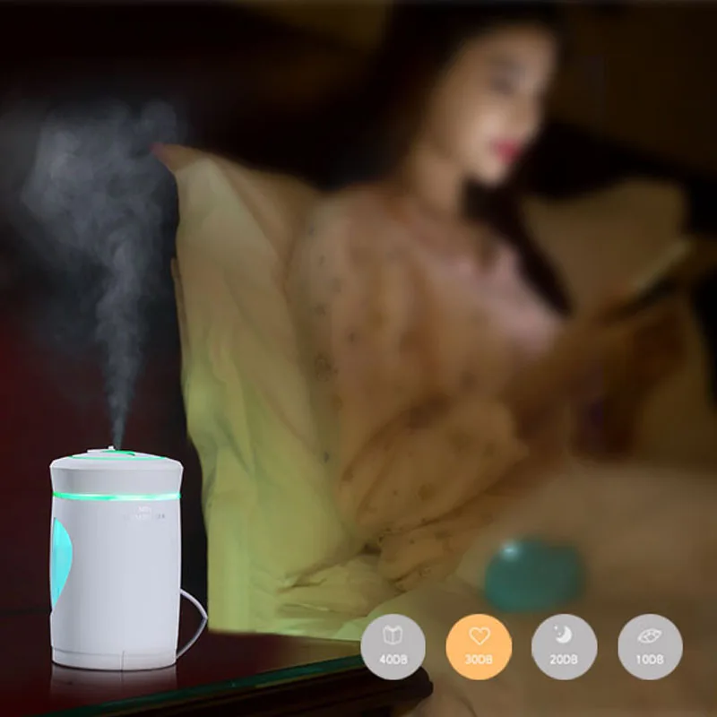 New 4 in 1 Car Woodpecker Humidifier Mini Car Air Fogger Led Night Light USB Fan Essential Oil Diffuser Mobile phone holder