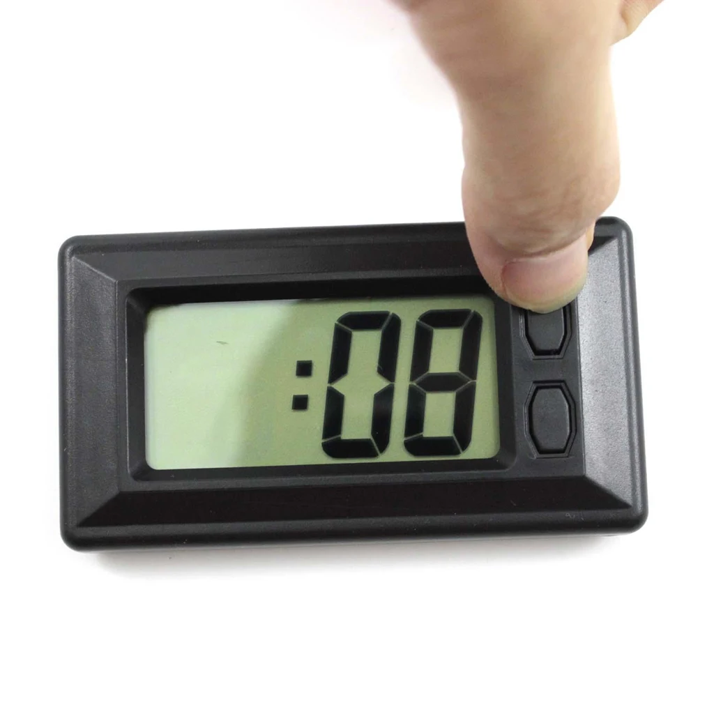 1 Pcs Car Clock Car Clock Electronic Watch Car Dashboard LCD Screen Large Digital Clock Time Self-Adhesive Car Accessories