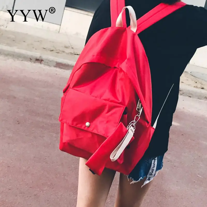 2017 Chinese backpacks New Solid PU Leather Women Backpack Female