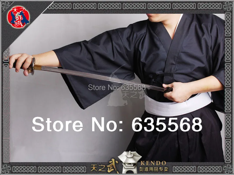 Высококачественное хлопковое нижнее белье Iaido Кендо айкидо Gi Hakama Obi униформа для
