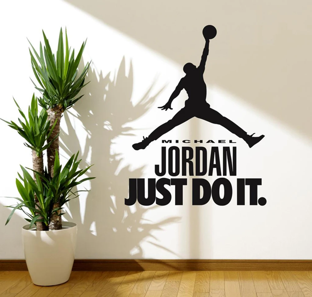 Free shipping MICHAEL JORDAN Decal WALL STICKER Art Home Decor