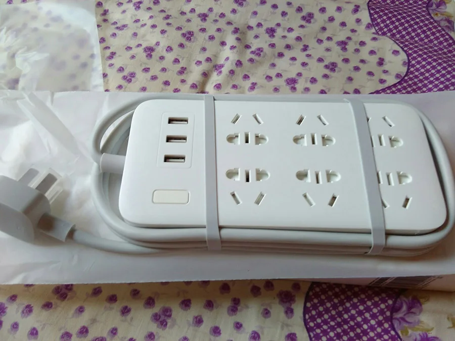 Original Xiaomi Smart Power Strip 2.1A Fast Charging 3 USB Extension Socket Plug 6 Standard Socket Adapter (31)