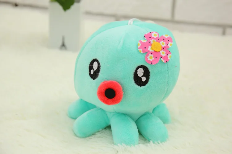 18 см Прекрасный рисунками из мультфильмов многоцветный кукла Осьминог Мини