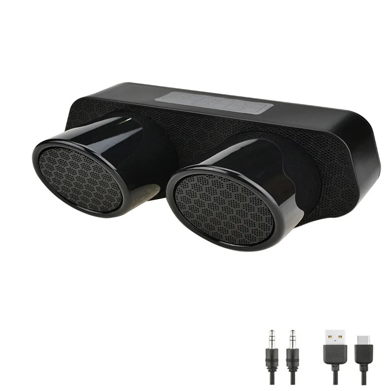 JC-288 New HIFI Bluetooth Speakers High Fidelity Desktop Bluetooth Speaker FM Fuctio TF Card & U Disk 20.2x11.5x8.2cm 40AP0103
