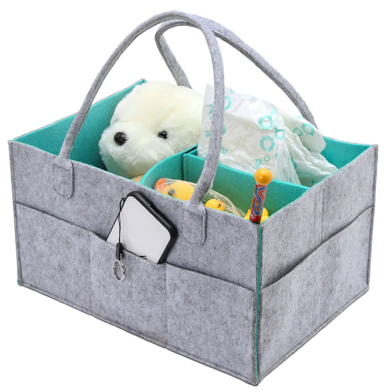 

Foldable Baby Diaper Caddy Organiser Portable Storage Bag/box for Car Travel Changing Table Organizerer,Gift Kid Toys