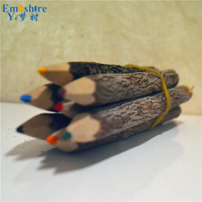 Emoshire Southeast Asian style decorations small gifts Thai handmade wood pencil decoration point crayon black color personality (4)