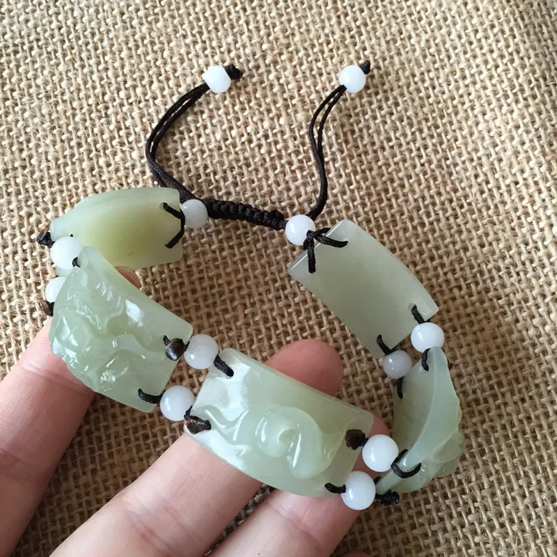 

Hotan white bracelet decision to avoid bad luck ruling scorpion toad gecko snake bracelet gift box/appraisal certificate