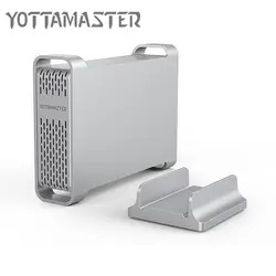 Yottamaster высокого класса HDD док-станции Тип-C SATA 2,5 дюйма Алюминий жесткий диск Дело HDD вспомогательное устройство UASP 4 ТБ
