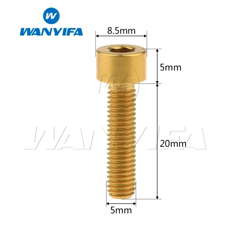 Wanyifa клеймо Винт С Титановым болтом M6x10 15, 16, 18, 20, 25 30 35, 40 45 50 55 60 мм для Велосипедный дисковый тормоз