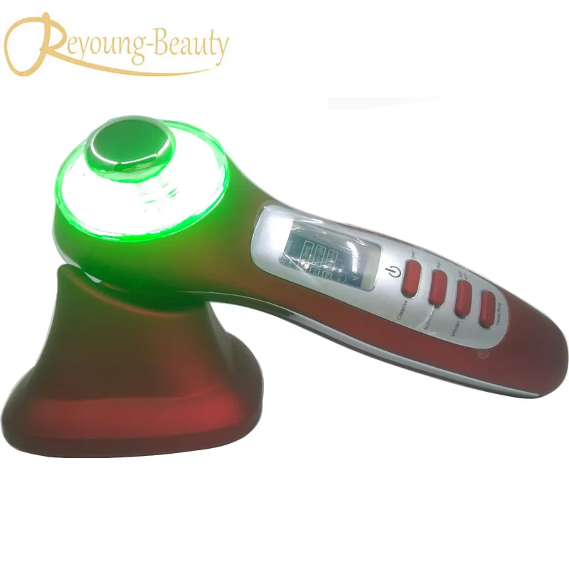 Beauty spa electronic galvanic ion facial beauty device face lift led light therapy photon ultrasonic skin resurfacing machine