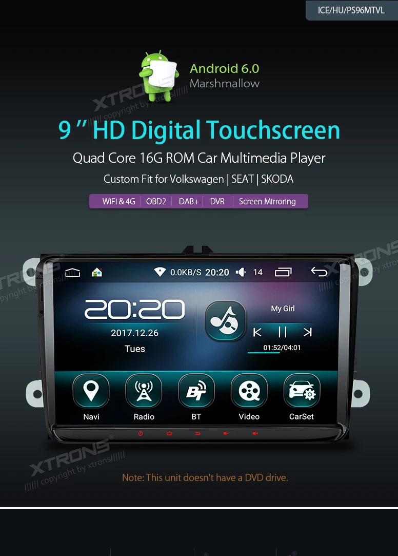 Excellent 9" Quad Core Android 6.0 OS Special Car Multimedia GPS Radio for Skoda Fabia 2007-2014 & Octavia 2007-2012 & Superb 2008-2015 0