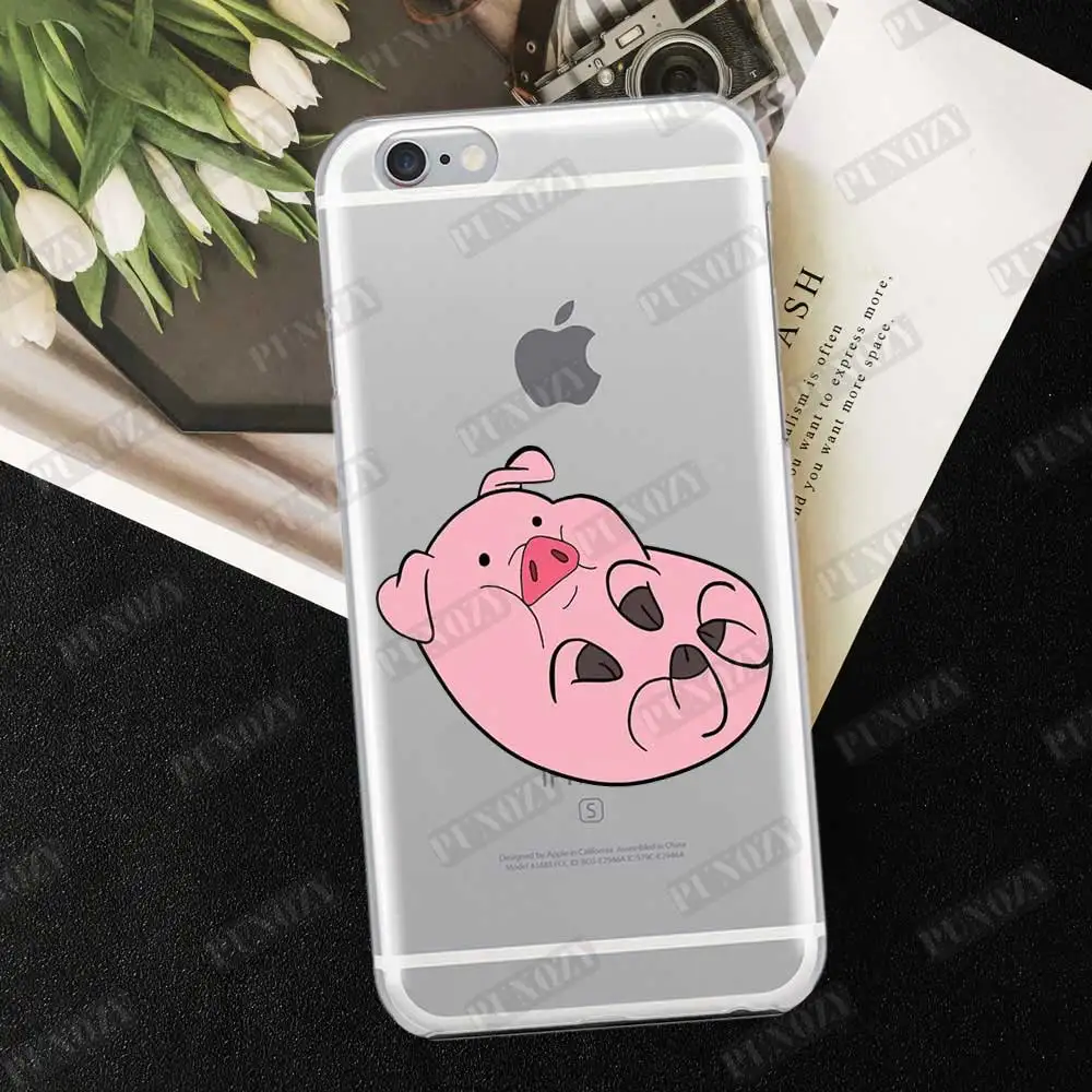 Милый чехол для телефона с рисунком из мультфильма Гравити Фолз Waddles the Pig Для iphone 11 pro X XR XS MAX 6 6S 8 7 Plus 5 5S SE 4 4S силиконовый чехол из ТПУ - Цвет: TPU  A450