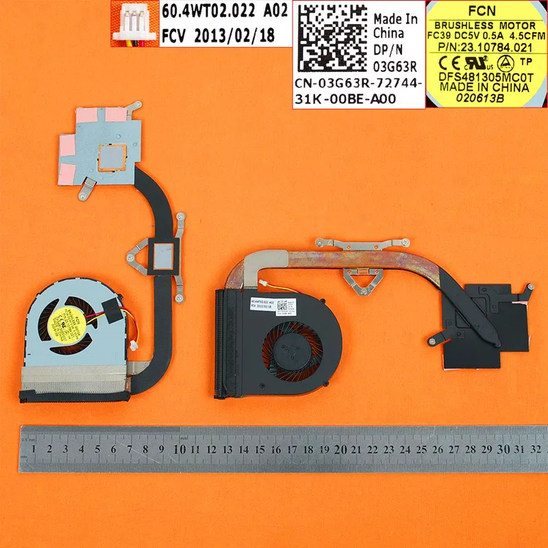 Новый охлаждающий вентилятор для ноутбука DELL Inspiron 14R 3421 5421 (независимая графика
